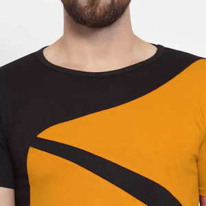 Camisetas de Verano al por Mayor para Hombre, 100% Algodón, Hombros Caídos, Tallas Grandes, Ecológicas, de Secado Rápido, Cuello Redondo, Bloques de Color, Logotipo Personalizado - Product Image 3