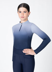 Haut de base pour enfant pour l'équitation, en tissu doux, respirant, coupe élégante, idéal pour l'entraînement, confortable - Product Image 5