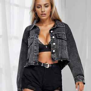 Chaqueta Vaquera de Mezclilla para Mujer, Estilo Vintage, Elegante, con Bolsillos Azules, Manga Larga, Otoño Invierno 2025 - Product Image 6