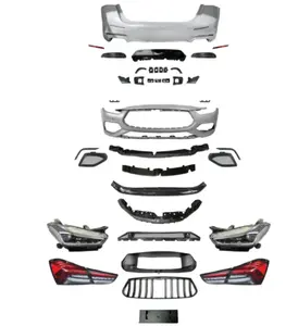 Body Kit For Maserati Ghibli Body Kit Front Bumper Grilles Lip Set With PU Carbon Fiber refit GTS style