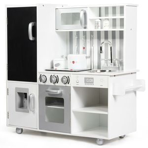 Set Cucina Giocattolo in Legno con Suoni Simulati per Bambini, Gioco di Imitazione Cibo - Product Image 4