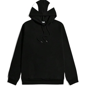High Quality Unisex Women Men Embroidery Heavy <b>Weight</b> 350gsm Cotton <b>Blank</b> Heavyweight Custom Oversized Hoodies - Product Image 1