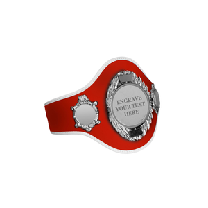 Ceinture de championnat personnalisable avec plaque gravable, design rouge, ceinture de championnat de lutte personnalisée - Product Image 6