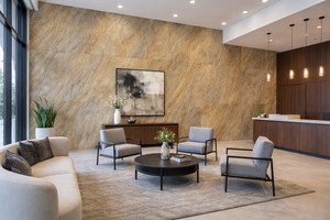 Panel de Pared de Mármol Blanco Gris de 1,3 mm de Grosor, Duradero, Ecológico, Impermeable, con Acabado Mate, Diseño Contemporáneo, Decorativo para Villas - Product Image 2
