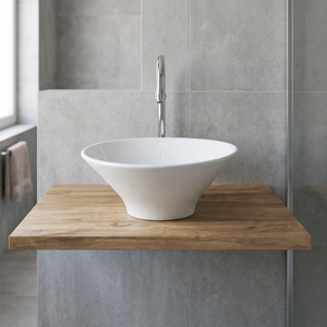Vasque décorative en porcelaine Vistaar, lavabo sur pied moderne et luxueux pour hôtel, villa, décoration intérieure de salle de bain - Product Image 1