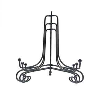 Support de rangement pour assiettes en métal pour armoire, séchoir de présentation et d'organisation de vaisselle - Product Image 4