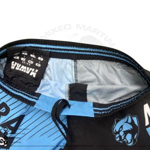 MAWRA MMA Shorts Men Blue Black Sublimation Print Quick Dry Polyester Gym Training Running Workout Mma Gym Shorts For Unisex - Product Image 4