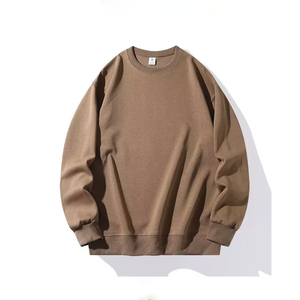 Sweat-shirt d'hiver pour homme en tissu épais et dense, doublure polaire chaude, couche de base solide et épaisse, vêtement haute densité - Product Image 5