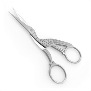 Haute qualité cigogne oiseau manucure ciseaux droite beauté Instrument qualité soins cuticule ciseaux visage épilateur Offre Spéciale - Product Image 1