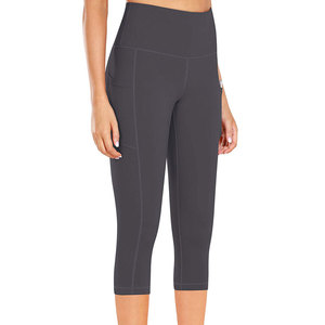 Vêtements de sport sur mesure, service OEM, leggings de yoga, vêtements de gym, taille élastique, prix bas, leggings de yoga pour femmes - Product Image 2