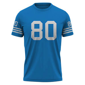 Camisetas de sublimación personalizadas atléticas personalizadas para hombres, uniformes de tinte completo de 100% algodón para equipos - Product Image 3