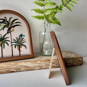 Cadre photo en bois moderne et écologique fait main, forme personnalisable pour installation verticale sur table, directement du fournisseur indien - Product Image 5