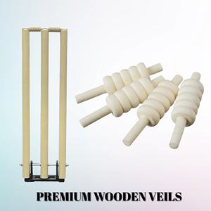 Premium Quality Cricket Wickets Set Durable Wooden Stumps & Bails for Professional Match Play Equipment - Product Image 2