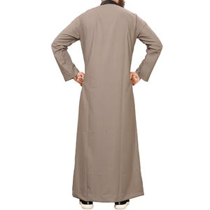 Ropa Islámica Modesta para Hombre, Jubba Thobe Thawb, Elegante, de Algodón, MOQ Bajo, Lista para Usar, Temporada Primavera-Verano, Precio al por Mayor 2026 - Product Image 3