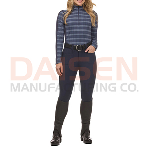 Leggings d'équitation pour femmes, taille haute, avec grip en silicone, extensibles, respirants, coupe performance - Product Image 2