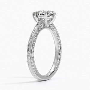 Anillo de compromiso BOJ Ring 069 con corte de pera, plata 925, grabado Elsie, diamante de 2 quilates, color D, VVS1, moissanita, certificado GRA, en oferta. - Product Image 2