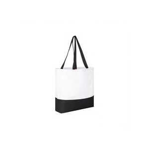 Bolso Tote Personalizado B2B de Dos Tonos a la Moda |   Bolsa de Compras Reutilizable al por Mayor, 100% Algodón, para Promoción Minorista y Corporativa - Product Image 1