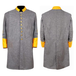 Abrigo estilo Frock negro clásico de reproducción americana, auténtico abrigo estilo Frock de reproducción americana del siglo XIX - Product Image 5