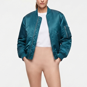 <b>Women's</b> Premium Streetwear Bomber <b>Jacket</b> Custom Wholesale Outerwear MA1 <b>Flight</b> <b>Jacket</b> Lightweight Bomber <b>Jackets</b> <b>Women</b> - Product Image 6