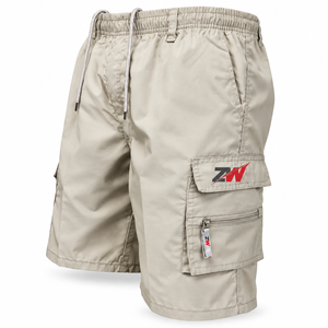 Shorts cargo en coton pour hommes, mode été, 3/4, multi-poches, avec ceinture, style messager, grandes tailles, bermudas - Product Image 1