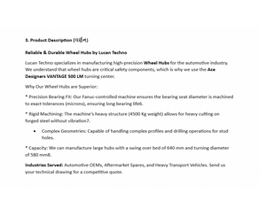 Nuevo Conjunto de Cubo de Rueda LUCAN TECHNO de Acero Forjado, Diseño de Alto Rendimiento, Precisión, Rotación Suave y Ajuste Preciso - Product Image 6