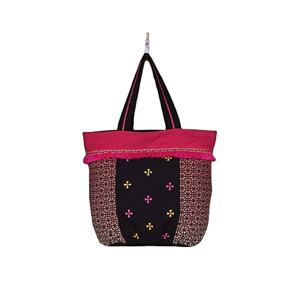 Sacs fourre-tout en toile premium brodés à la main avec de solides doubles anses, style ethnique, sacs de plage à porter à l'épaule 2026 - Product Image 1