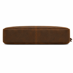 Housse pour ordinateur portable en cuir véritable pour hommes et femmes, étui pour ordinateur portable avec fermeture éclair, housse de protection pour les voyages d'affaires - Product Image 4