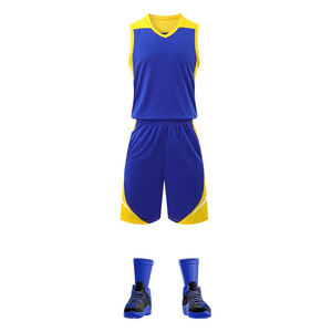 Uniforme de basket-ball de qualité supérieure, respirant, à séchage rapide, ensemble de maillots et shorts, tissu polyester, fabriqué au Pakistan - Product Image 1