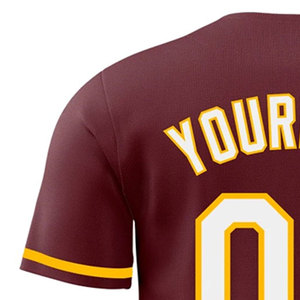 Camiseta de Béisbol con Diseño Personalizado, Nuevo Estilo, Tela Transpirable, Manga Corta, Tallas Grandes, Ropa Deportiva, MOQ Bajo - Product Image 4