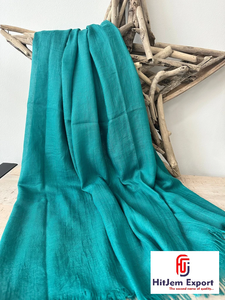 Breathable Lightweight <b>Scarf</b> Textile Mill Cotton Viscose Polyester Blend Custom Color Bulk B2B Manufacturing - Product Image 3