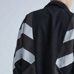 Wholesale Custom Printed Streetwear Solid Plus Size Men's Autumn Nylon Windbreaker Jacket - Product Image 2