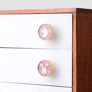 Wholesale Brass <b>Cabinet</b> <b>Knobs</b> Unicorn Drawer Door Pulls Decorative Furniture Handles Pink and Golden <b>Knobs</b> - Product Image 5