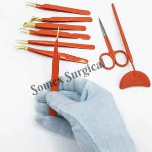 Pince à épiler pointue pour extensions de cils, étiquette personnalisée, vente en gros - Product Image 4