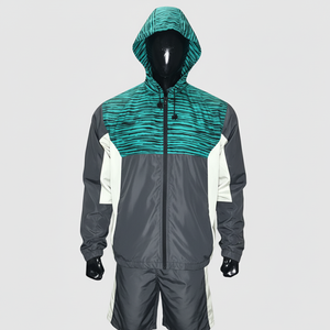 Chaqueta cortavientos de buena calidad, conjunto de dos piezas, conjuntos cortos cortavientos al por mayor, chándales cortavientos para mujeres y hombres - Product Image 6