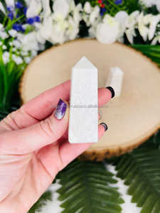 Torre de escolecita de alta calidad, obelisco de cristal pulido Natural, piedra preciosa Feng Shui Reiki, herramienta metafísica tallada curativa - Product Image 3