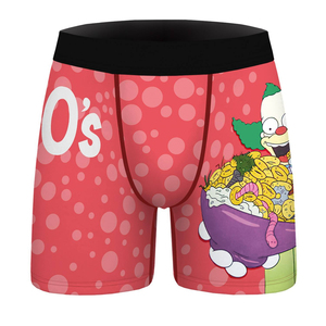 <b>Custom</b> Men's 100% Cotton Printed Beaded <b>Boxer</b> Briefs Mid-Rise Quick Dry Breathable Soft Underwear OEM ODM Private Label - Product Image 3