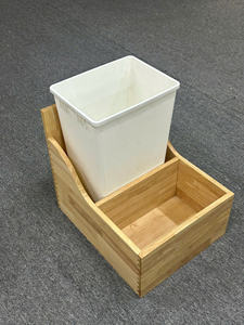 Moderno Soporte Deslizante de Madera para Basura para Armarios de Cocina, Estructura de Madera Extraíble, Fácil Instalación, Se Acepta OEM - Product Image 4