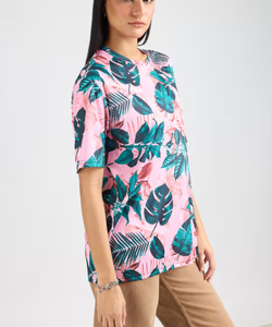 T-shirt en coton léger pour femmes T-shirt d'été décontracté à manches courtes Parfait à porter quotidiennement pour le travail à la maison ou les activités de plein air - Product Image 1