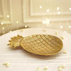 Bandeja Decorativa de Latón con Forma de Piña, Hecha a Mano, para Servir, Decoración del Hogar, Centro de Mesa, Decoración Festiva - Product Image 5