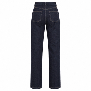 Pantalones Casuales de Mezclilla Vintage de Cintura Alta para Mujer, Corte Holgado, Pierna Recta, Versátiles, para Verano - Product Image 4