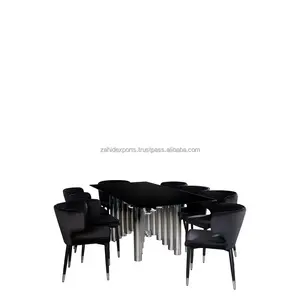 Designer Premium Modern Luxury Wood Top Metal Frame Coffee <b>Table</b> with Storage Portable Living Room Furniture - Product Image 4