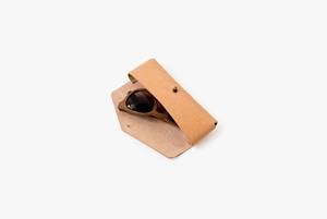 Étui à lunettes de luxe en cuir véritable, pochette souple en cuir de vachette, étui fin fait main pour lunettes de soleil de voyage, sac à lunettes LGC-0090 - Product Image 3