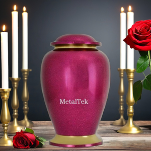 Handmade Silver Rose Flower Engraved Aluminium Metal Cremation Urn For Keepsake Ashes Manufacturer Customized Colour Funeral Jar - Product Image 6