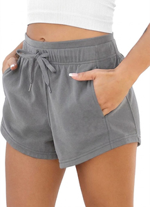 Comfortable Breathable Eco-Friendly French Terry <b>Athletic</b> Jogger Shorts for Ladies Summer Sweat Custom Shorts - Product Image 3