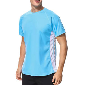 Maillot de compression à manches longues pour homme, avec logo personnalisé, pour la gym, le surf et la plongée, couleur orange, séchage rapide, extensible. - Product Image 1