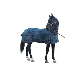 Manta de Invierno para Caballos de Alta Calidad con Diseño a Cuadros, Material de Malla y Nailon, Protección para Todo Tipo de Clima - Product Image 1