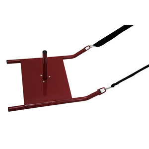 Luge de vitesse robuste en acier doux TSFI avec harnais de glisse pour entraînement, équipement de gym, entraînement en extérieur, sports d'hiver, charge de 15 lb - Product Image 3