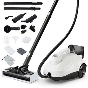 Pulitore a Vapore Elettrico con Serbatoio Grande, Portatile, per Uso Domestico e Alberghiero, Certificato ETL, in Plastica e Alluminio - Product Image 1