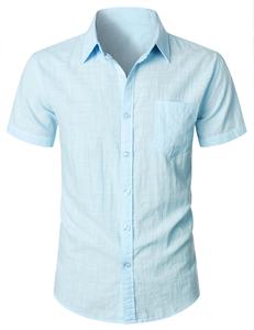 เสื้อเชิ้ตแขนสั้นผู้ชายคุณภาพส่งออก OEM ขายดี คุณภาพเยี่ยม สินค้าแฟชั่น ดีไซน์บังกลาเทศ ผ้าฝ้าย 100% แห้งเร็ว สำหรับฤดูร้อน - Product Image 5