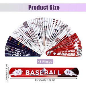 Set di 48 Braccialetti a Scatto con Elementi Baseball per Premi in Classe e Regali di Compleanno - Product Image 2